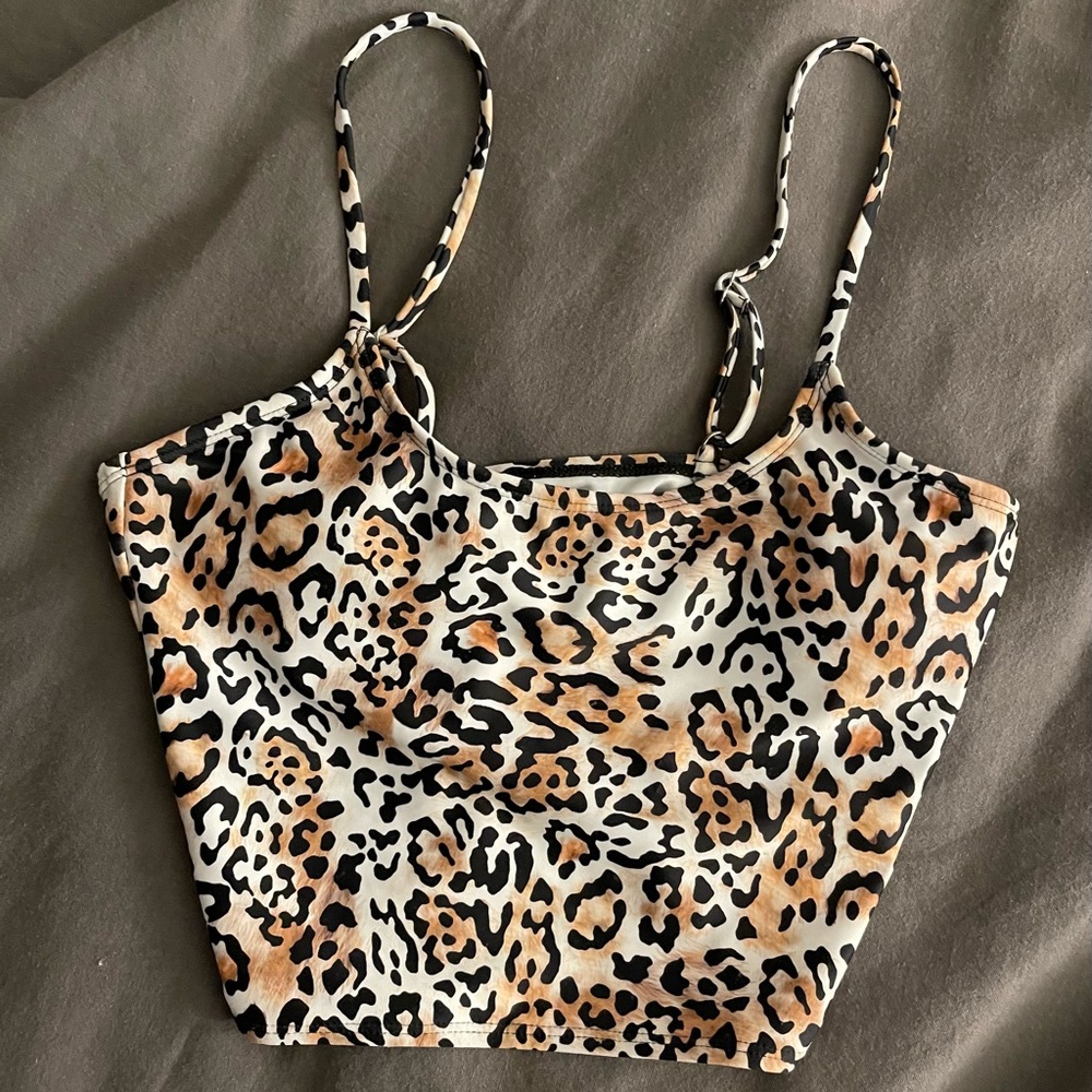 SHEIN All Over Graphic Tankini Top